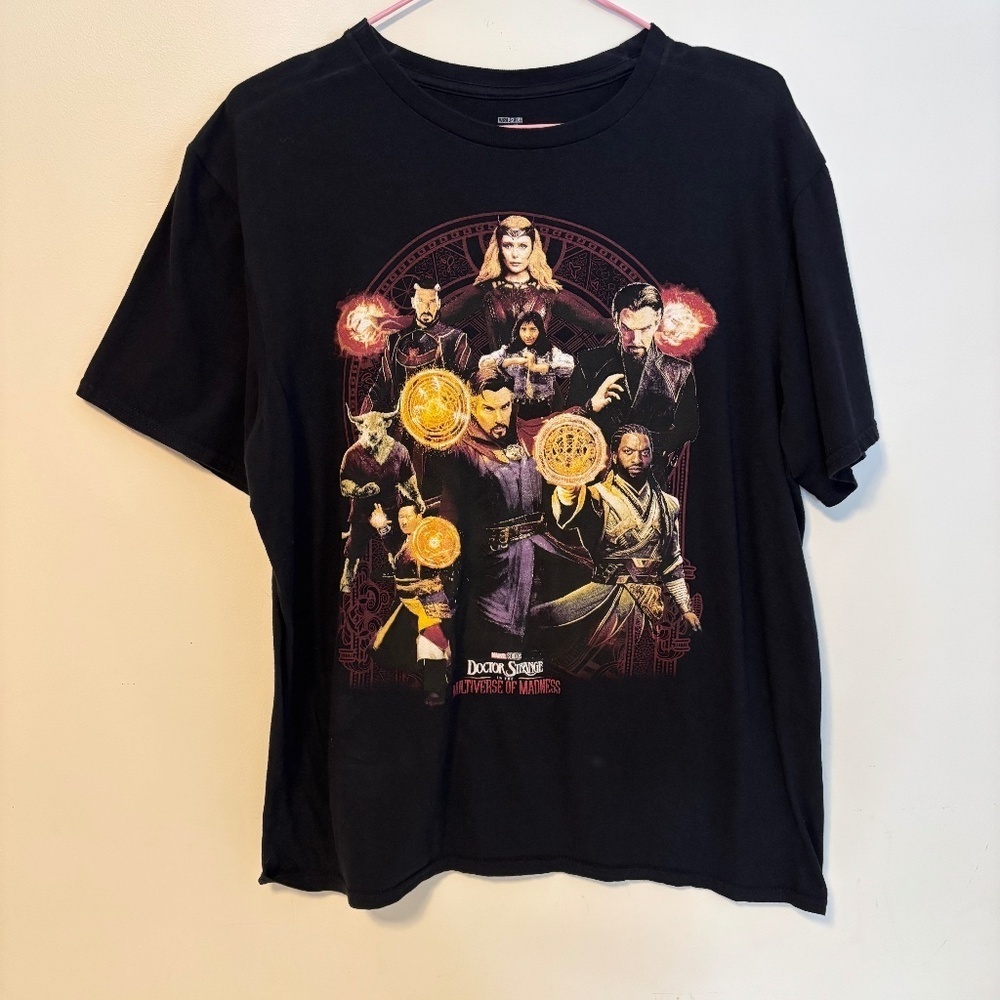 Marvel Doctor Strange Multiverse of Madness Crewneck T Shirt Black Mens Medium